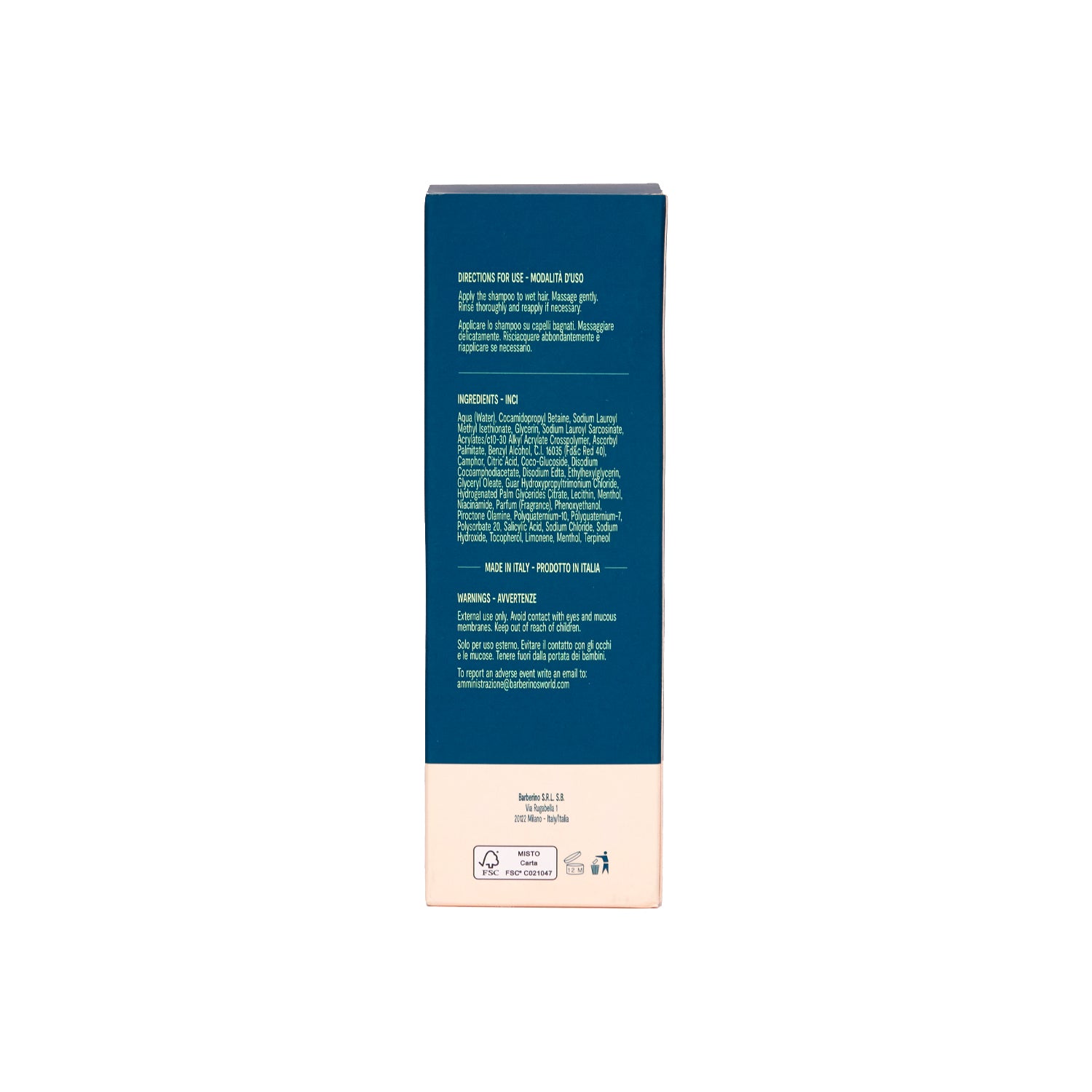 Energizing reinforcing shampoo